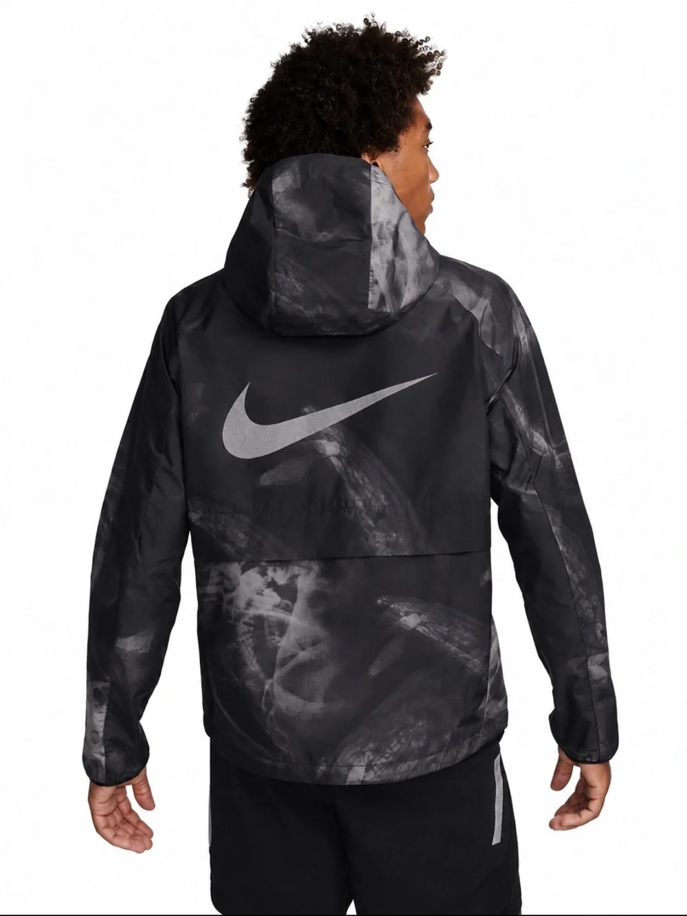 Nike Storm-FIT Run Division Men’s Running Jacket Black Gray Size Large EUC!